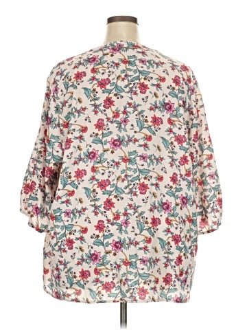 BLOOMCHIC 3/4 Sleeve Blouse (view 2)