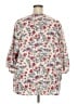 BLOOMCHIC Floral Ivory 3/4 Sleeve Blouse Size 22 - photo 2