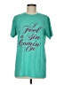 Assorted Brands Teal Short Sleeve T-Shirt Size M - photo 1