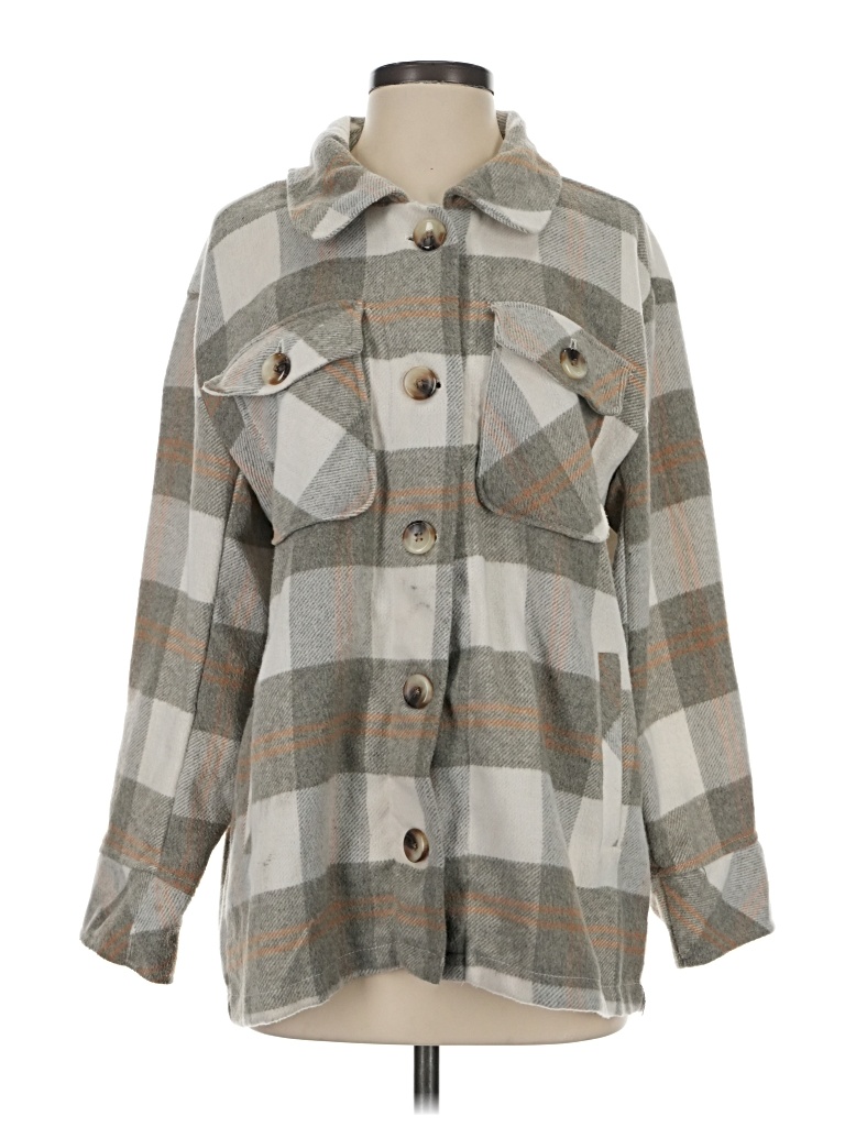 Pre-owned Kensie Coat In Gray