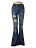 Almost Famous Hearts Blue Jeans Size 1 - photo 1