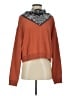 Free People 100% Cotton Paisley Orange Brown Sweatshirt Size S - photo 1