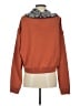Free People 100% Cotton Paisley Orange Brown Sweatshirt Size S - photo 2