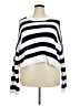 Moon & Madison Stripes White Blue Pullover Sweater Size XL - photo 1