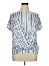 Wrapper Blue Short Sleeve Blouse Size XL - photo 1