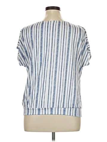 Wrapper Short Sleeve Blouse (view 2)