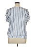 Wrapper Blue Short Sleeve Blouse Size XL - photo 2