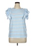 Shein Blue Short Sleeve Top Size XL - photo 1