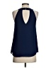 Naked Zebra 100% Polyester Blue Sleeveless Blouse Size S - photo 2