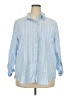 Eddie Bauer Stripes Blue 3/4 Sleeve Button-Down Shirt Size XXL - photo 1