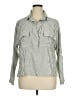 Max Studio Stripes Green Long Sleeve Blouse Size XL - photo 1