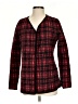 J. McLaughlin 100% Wool Plaid Red Wool Cardigan Size S - photo 1