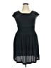 Assorted Brands 100% Silk Solid Black Casual Dress Size EU 46 / US 16 - photo 1