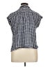Old Navy Checkered-gingham Blue Sleeveless Button-Down Shirt Size XL - photo 2