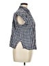 Old Navy Checkered-gingham Blue Sleeveless Button-Down Shirt Size XL - photo 4