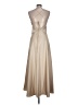 Gap Studio 100% Polyester Solid Tan Cocktail Dress Size 10 - photo 2