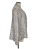 Eileen Fisher 100% Cotton Tweed Silver Cardigan Size M - photo 4