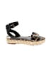Vince Camuto Animal Print Black Sandals Size 10 - photo 1