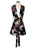 Shein 100% Polyester Floral Black Romper Size 6 - photo 1