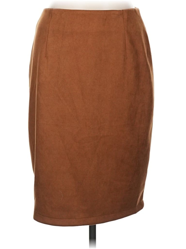 Pre-owned Idealsanxun Casual Skirt In Brown