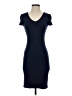 Soleil Solid Blue Casual Dress Size S - photo 1