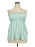Natori 100% Polyester Green Teal Tube Top Size 1X - photo 1