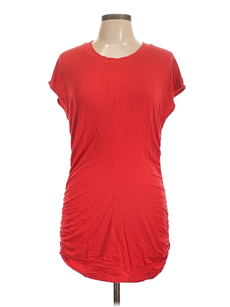 Pre-owned Cabi Short Sleeve Top Red Scoop Neck Tops