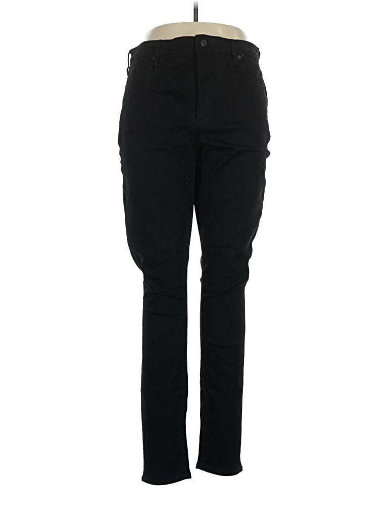 Pre-owned Lands' End Jeggings In Black