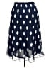 WD.NY 100% Polyester Polka Dots Blue Casual Skirt Size XL - photo 2