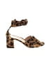 Marion Parke Animal Print Brown Sandals Size EU 35 - photo 1
