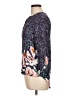 Daniel Rainn 100% Rayon Floral Blue 3/4 Sleeve Blouse Size L - photo 5