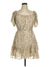 Wishlist 100% Polyester Floral Tan Cocktail Dress Size L - photo 1