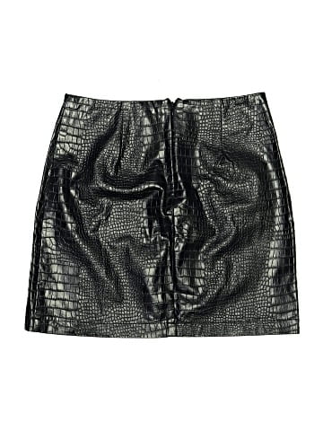 Alya Faux Leather Skirt (view 2)