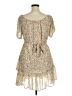 Wishlist 100% Polyester Floral Tan Cocktail Dress Size L - photo 2