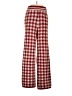 Happily Grey 100% Polyester Plaid Red Casual Pants Size M - photo 1