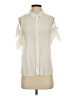 BCBGeneration 100% Rayon Ivory Short Sleeve Blouse Size S - photo 1