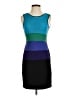 Calvin Klein Color Block Multi Color Blue Cocktail Dress Size 2 (petite) - photo 1
