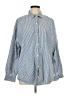 Old Navy 100% Cotton Stripes Blue Long Sleeve Button-Down Shirt Size L (tall) - photo 1
