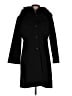 Fleurette 100% Wool Black Wool Coat Size 12 - photo 1