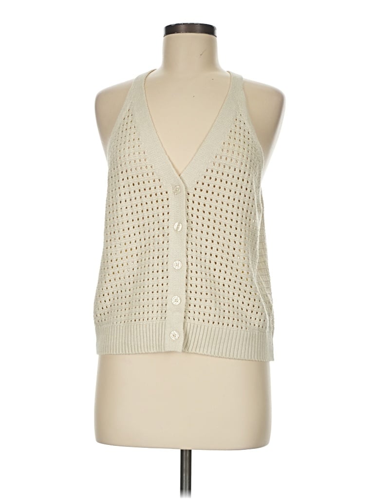 Pre-owned A New Day Tank Top Ivory Halter Neckline Tops