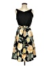 Unbranded Floral Black Casual Dress Size L - photo 1