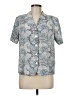 Alfred Dunner 100% Polyester Paisley Silver Short Sleeve Blouse Size 8 - photo 1