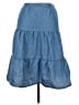 Wallflower Solid Blue Denim Skirt Size L - photo 1