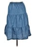 Wallflower Solid Blue Denim Skirt Size L - photo 2