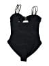 Assorted Brands Solid Black One Piece Swimsuit Size L - photo 2