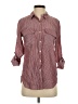 Express Outlet Stripes Burgundy 3/4 Sleeve Blouse Size S - photo 1