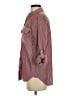 Express Outlet Stripes Burgundy 3/4 Sleeve Blouse Size S - photo 5