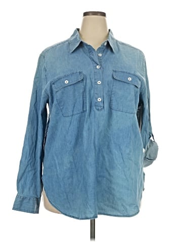 Ridgecut 3/4 Sleeve Button-Down Shirt (view 1)
