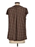 Tommy Hilfiger Houndstooth Brown Short Sleeve Blouse Size P (petite) - photo 2