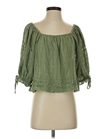 American Eagle Outfitters 3/4 Sleeve Blouse (view 1)